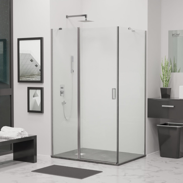 Душевой уголок RGW LE-044 (LE-004+Z-14) 1000x1000 стекло прозрачное, профиль хром (06124400-11)