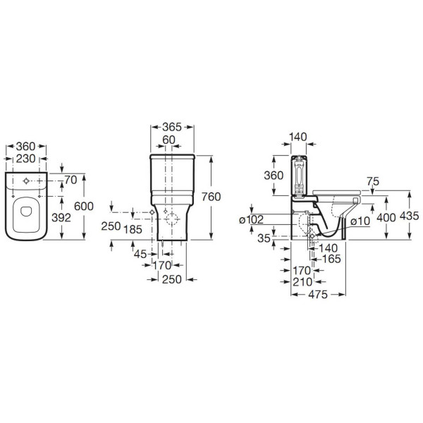 Бачок для унитаза Roca Dama-N Compact (341782000) Бачок для унитаза Roca Dama-N Compact (341782000)