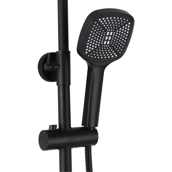 Душевая система с изливом Rea Storm Black mat (REA-P9533)