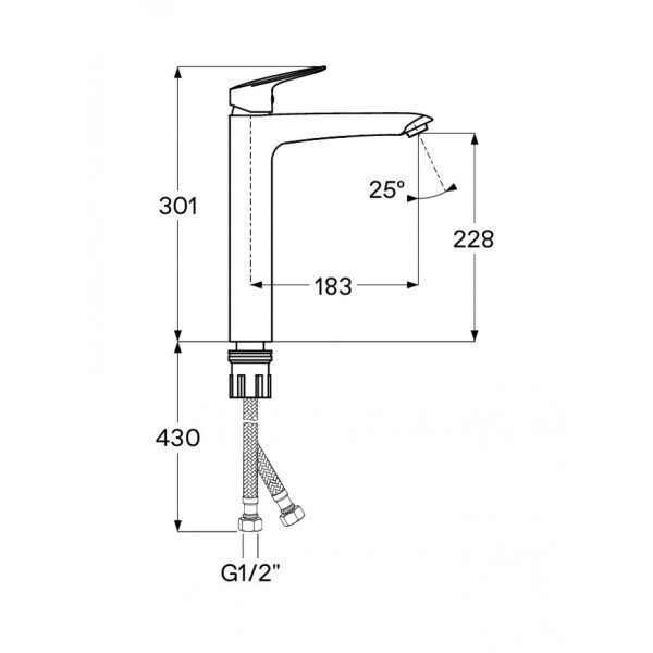 Смеситель для раковины Santek Таос черный (WH5A04009N001)
