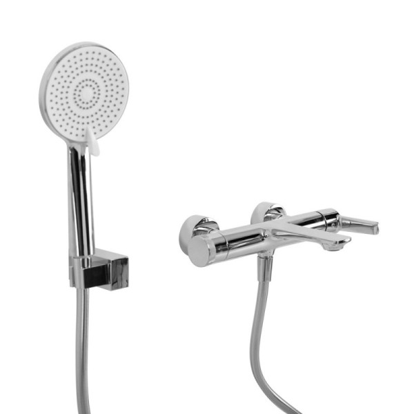 Смеситель для ванны и душа Cezares LUX хром глянцевый (LUX-VD-01)