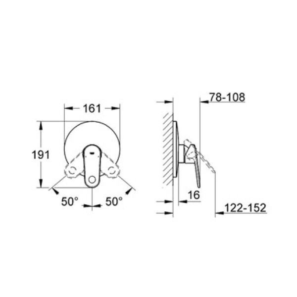 Смеситель для душа Grohe Europlus 2 (19537002)