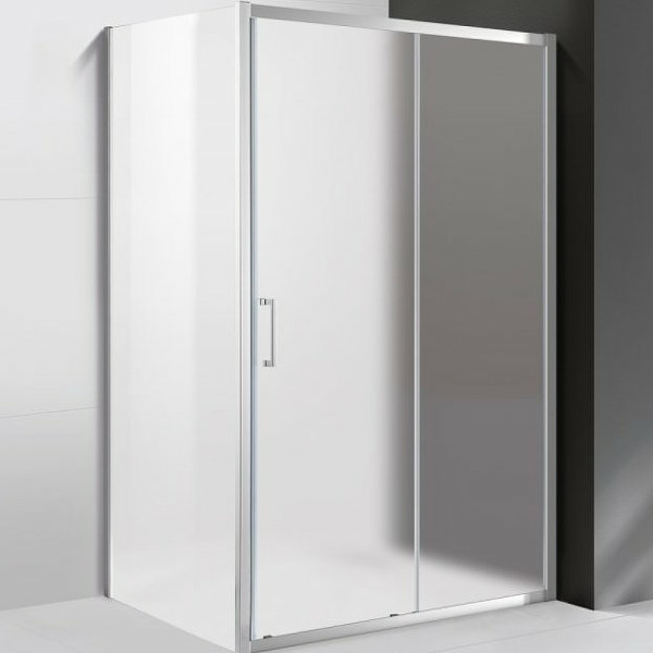 Душевой уголок Cezares Molveno 120x90x195 стекло матовое, профиль хром (MOLVENO-AH-11-120/90-P-Cr)