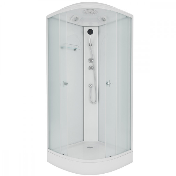 Душевая кабина Eco 100x100 стекло матовое, профиль белый (E100/13/MT)