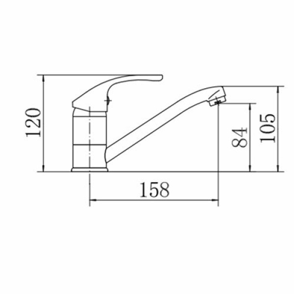 Смеситель для кухни Fashun хром (A4536) Смеситель для кухни Fashun хром (A4536)