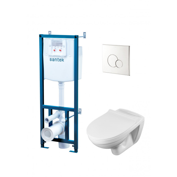Инсталляция с унитазом с клавишей смыва Santek Бореаль (1WH501833)