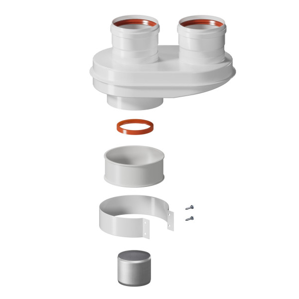 Адаптер Okseler моноблочный для перехода на двухтрубную систему D80/80 (oks00020)
