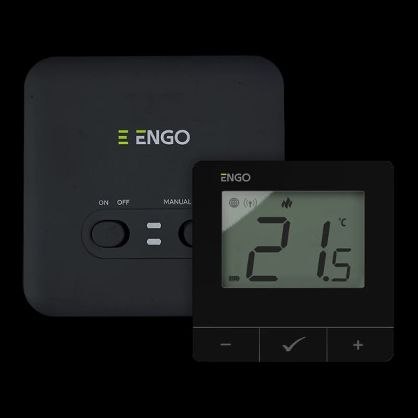 Терморегулятор Engo E20i беспроводной, Wi-Fi, 2*АА (черный) (E20i-W) Терморегулятор Engo E20i беспроводной, Wi-Fi, 2*АА (черный) (E20i-W)