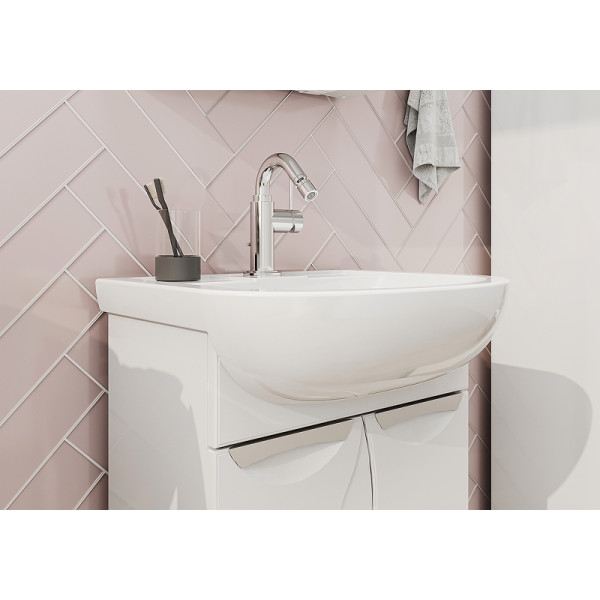 Тумба напольная Volna Adel 560x800 белая (tnADEL60.2D-01) Тумба напольная Volna Adel 560x800 белая (tnADEL60.2D-01)