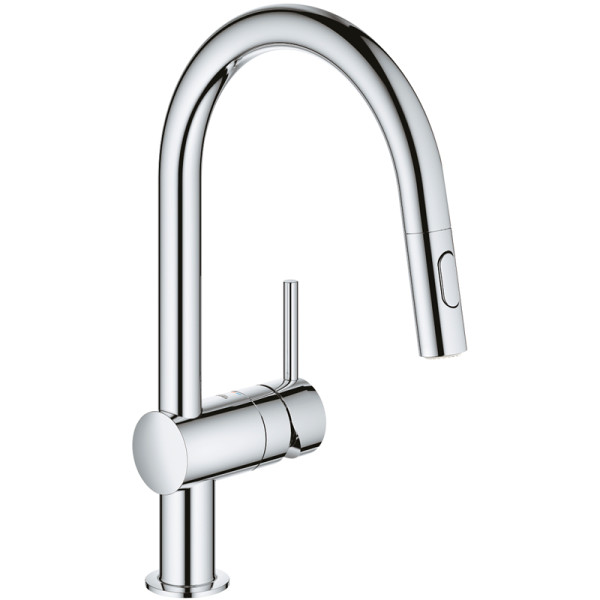 Смеситель для кухни Grohe Minta с выдвижным изливом хром (32321002) Смеситель для кухни Grohe Minta с выдвижным изливом хром (32321002)