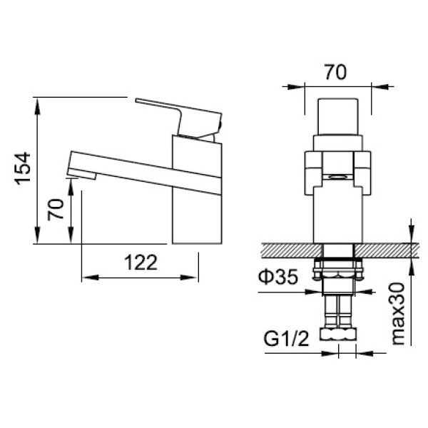 Смеситель для раковины и биде Zeegres Z.PARALL (11001001) Смеситель для раковины и биде Zeegres Z.PARALL (11001001)
