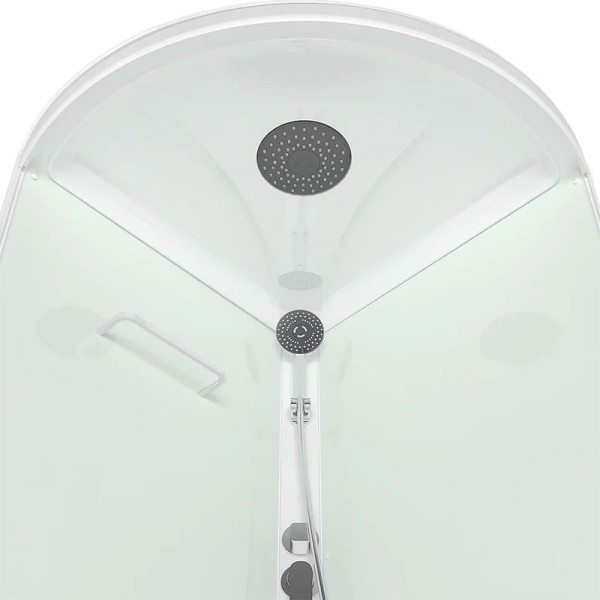 Кабина душевая Melodia Jive 90х90 низкий поддон, стекло матовое, профиль белый (MB02003) Кабина душевая Melodia Jive 90х90 низкий поддон, стекло матовое, профиль белый (MB02003)