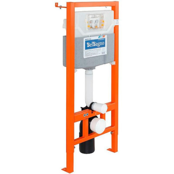 Инсталляция для унитаза с клавишей BelBagno хром (BB001-120/BB005-PR-CHROME)