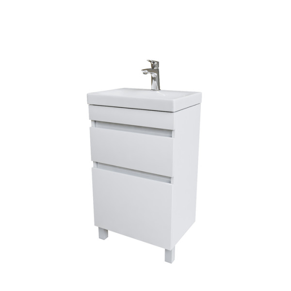 Тумба с умывальником напольная с ящиками Iddis 50x34,3 белая (ZOD5CBFi95K)