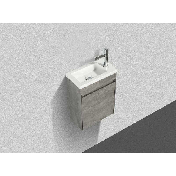 Тумба подвесная с дверкой BelBagno Pietra Mini 40-R Stucco Cemento (PIETRA MINI-400-1A-SO-SCM-R)