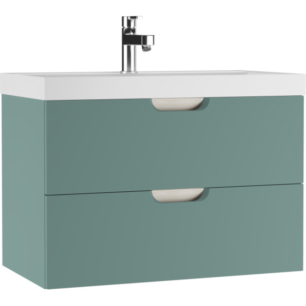 Тумба подвесная под умывальник Classica 80 Dune Олива В2 Домино (DD2506T)