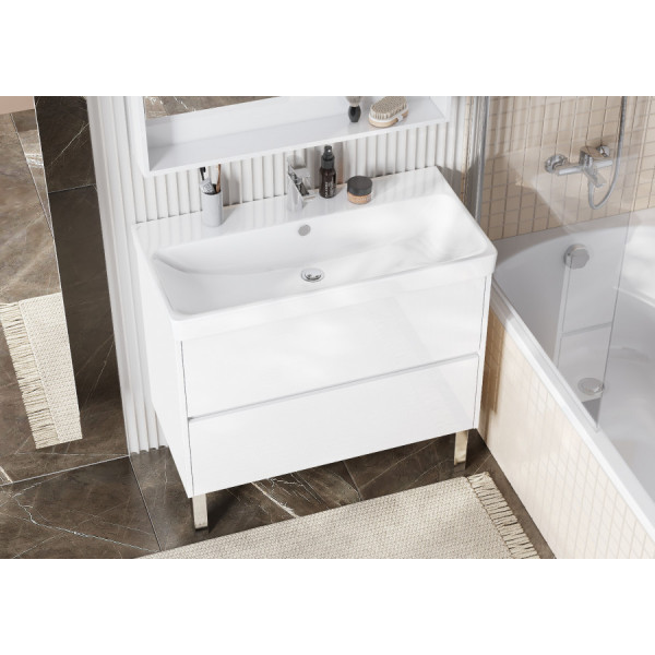 Тумба подвесная Aquaton Сканди 882x427x591 белый (1.A251.9.01S.D01.0)