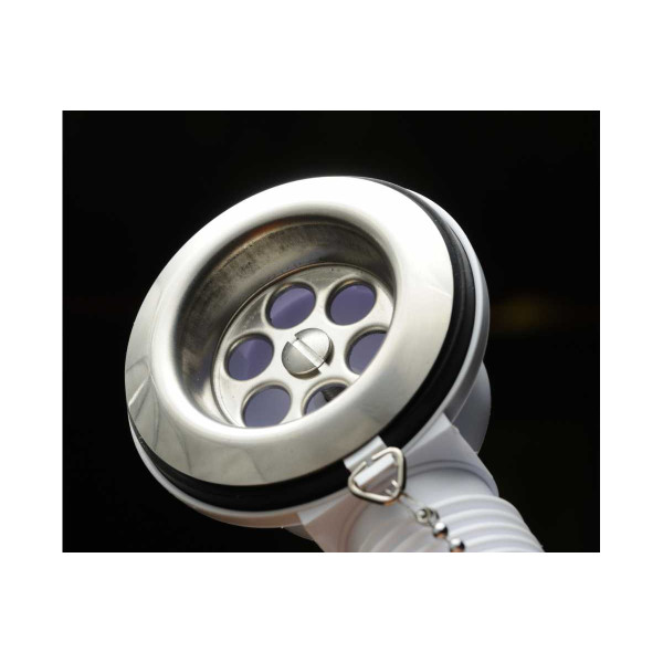 Обвязка для ванны McAlpine 1 1/2"x40/50 мм с раздвижным переливом L380-700 D34 мм с пробкой, цепочкой хром (MRB1-EX)