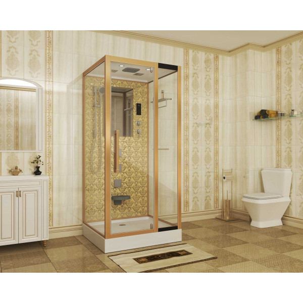 Душевая кабина Niagara с гидромассажем Luxe 1000*900*2200 стекло прозрачное, профиль золотой (NGL-7714G) Душевая кабина Niagara с гидромассажем Luxe 1000*900*2200 стекло прозрачное, профиль золотой (NGL-7714G)