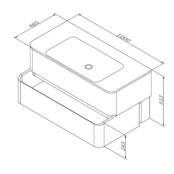 Тумба подвесная AM.PM Sensation 100 (M30FHX1002NF) Тумба подвесная AM.PM Sensation 100 (M30FHX1002NF)