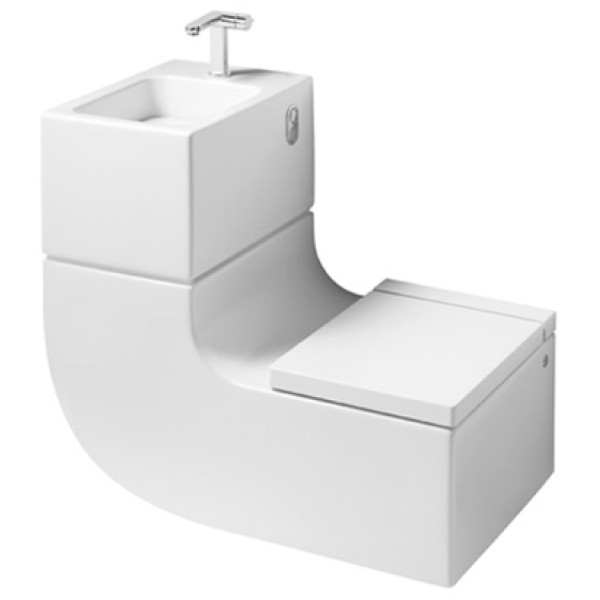 Унитаз подвесной с умывальником Roca W+W 500х860х760 (893020001)