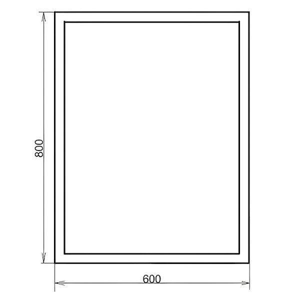 Зеркало с подсветкой Comforty Гиацинт 800x30x800 (00-00005265)