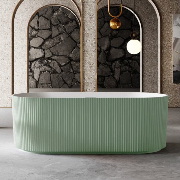 Ванна из искусственного камня Abber Stein 170x75 зеленая матовая (AS9601MCG)