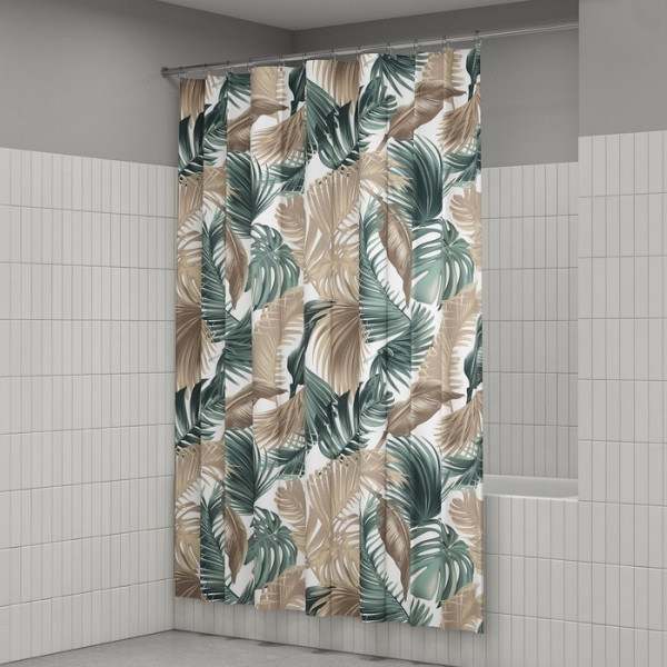 Шторка для ванн текстильная Iddis Base 180x200 зеленая (BF06P18i11)