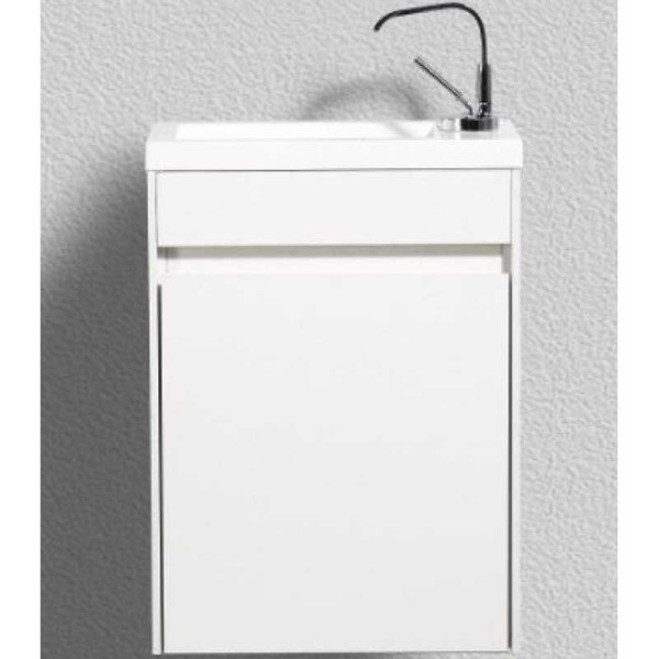 Тумба подвесная с дверкой BelBagno Pietra Mini 46-L Bianco Lucido (PIETRA MINI-460-1A-SO-BL-L)