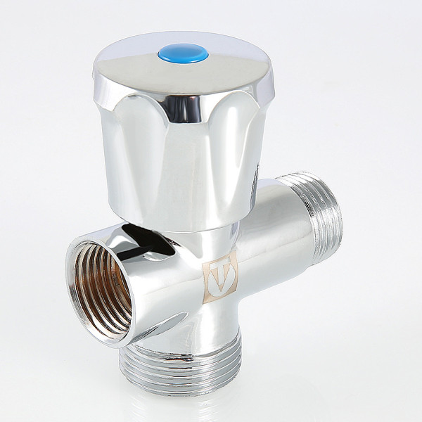 Кран проходной 1/2"х3/4"х1/2" ВН вентильный Valtec (хром) VT.255.N.04 Кран проходной 1/2"х3/4"х1/2" ВН вентильный Valtec (хром) VT.255.N.04