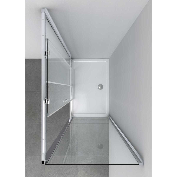 Душевой уголок Vincea Soft VSR-3SO 1500х900x1950 стекло прозрачное, профиль хром (VSR-3SO9015CL)