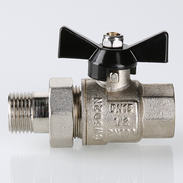 Кран 3/4" шаровый со сгоном Valtec Perfect (чёрная бабочка) VT.327.N.05 Кран 3/4" шаровый со сгоном Valtec Perfect (чёрная бабочка) VT.327.N.05