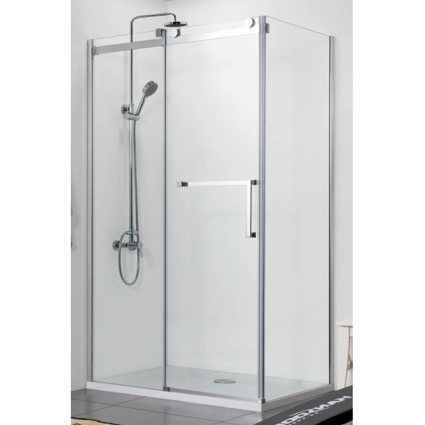 Душевое ограждение Azario Vancouver 80х1200х200 L стекло прозрачное профиль хром серебро (AZ-NKF1131 L 80)