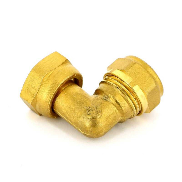 Соединение угловое 15*1/2"В с накидной гайкой Tiemme (1100101)