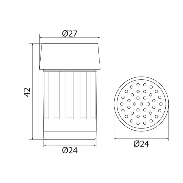 Аэратор Melodia М22хМ24 пластиковый универс., светодиодный, 1 цвет (MKP21005BL) Аэратор Melodia М22хМ24 пластиковый универс., светодиодный, 1 цвет (MKP21005BL)