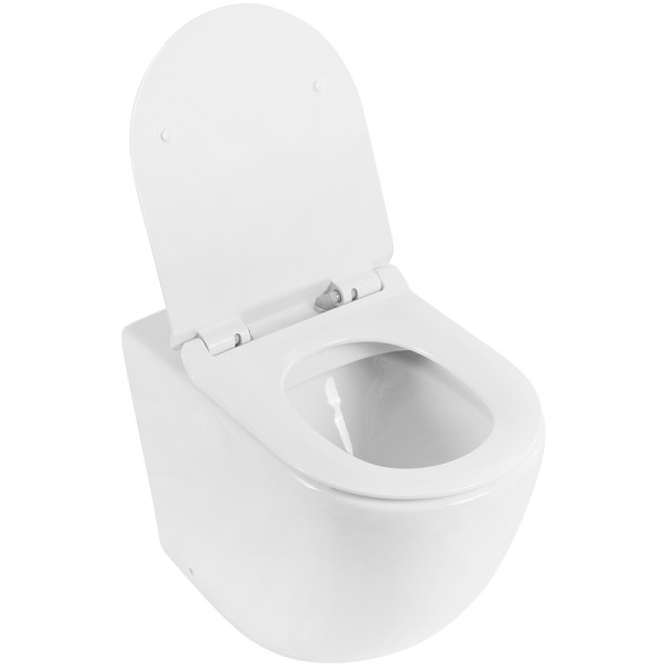 Унитаз приставной BelBagno Sfera-R безободковый (BB2141CBR/BB2111SC)