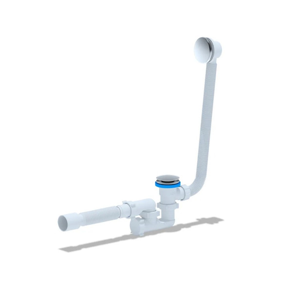 Обвязка для ванны АНИ с выпуском 1 1/2"*40 клик-клак, с гибкой трубой 375*40/50, (грибок-сетка) АНИ пласт (EC255GS)