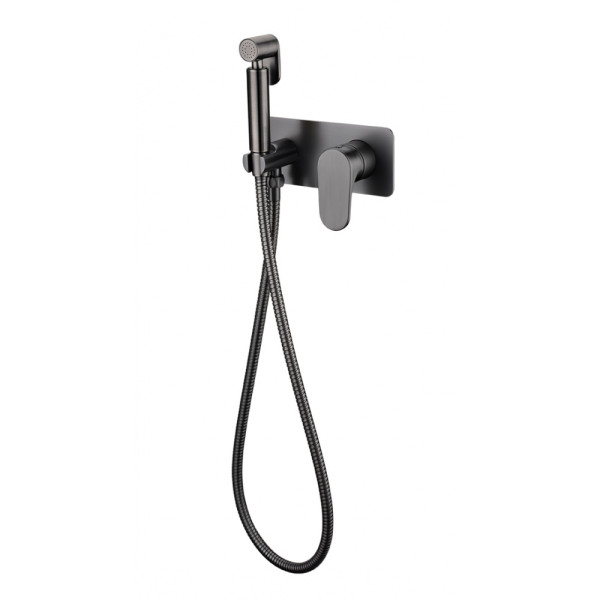 Смеситель с гигиеническим душем Boheme Spectre Gunmetal (457-GM)