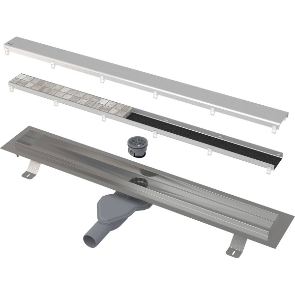 Лоток душевой 950 мм с двухсторонней решеткой Alcadrain (APZ13-DOUBLE6-950)