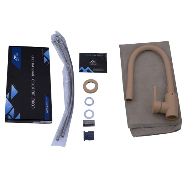 Смеситель для кухни Fashun бежевый (A54101N-15A)