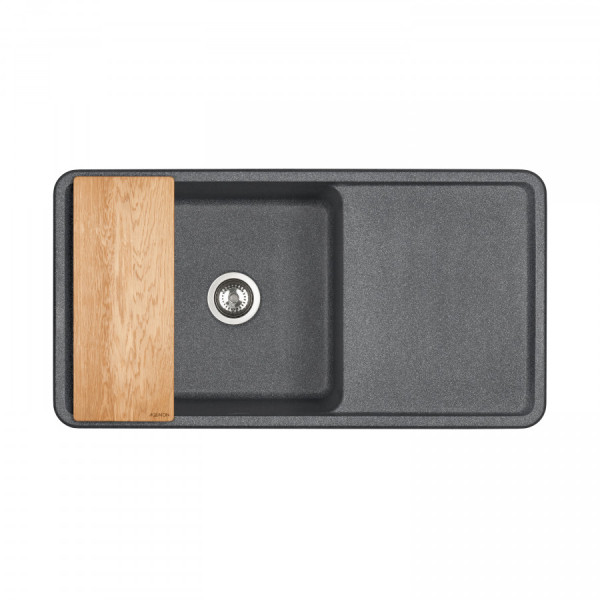 Мойка для кухни врезная Aquaton Беллис 510x970x250 графит (1.A725.1.32B.S21.0) Мойка для кухни врезная Aquaton Беллис 510x970x250 графит (1.A725.1.32B.S21.0)