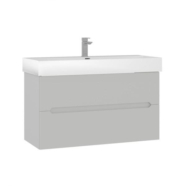 Тумба подвесная Orka Malta 1000x470x630 с раковиной кашемировый матовый (5001480) Тумба подвесная Orka Malta 1000x470x630 с раковиной кашемировый матовый (5001480)