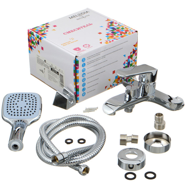 Смеситель для ванны и душа Melodia della vita Heavy Metal хром (MDV35640)