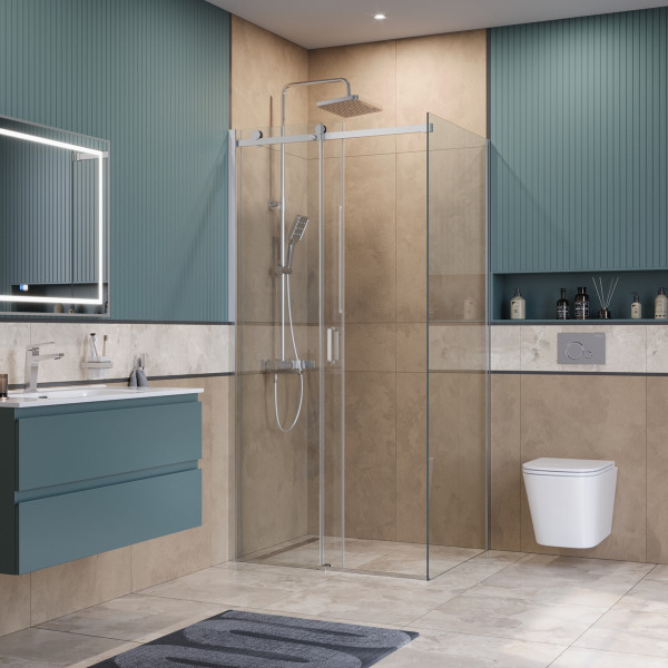 Душевой уголок BelBagno Soft Close-2 110x100x200 стекло прозрачное, профиль хром глянцевый (SOFT_CLOSE-2-AH-1-110/100-C-Cr) Душевой уголок BelBagno Soft Close-2 110x100x200 стекло прозрачное, профиль хром глянцевый (SOFT_CLOSE-2-AH-1-110/100-C-Cr)