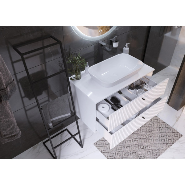 Тумба подвесная 1Marka Desire 900x500x487 белый (Ц0000026595)