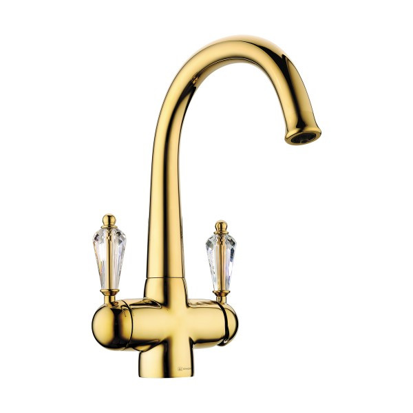 Смеситель для кухни Omoikiri Okinawa-G золото, ручки с кристаллами Swarovsk (4994016) Смеситель для кухни Omoikiri Okinawa-G золото, ручки с кристаллами Swarovsk (4994016)