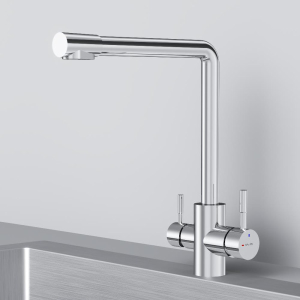 Смеситель для кухни AM.PM X-Joy S с L-изливом с каналом для питьевой воды хром (F85B05700) Смеситель для кухни AM.PM X-Joy S с L-изливом с каналом для питьевой воды хром (F85B05700)