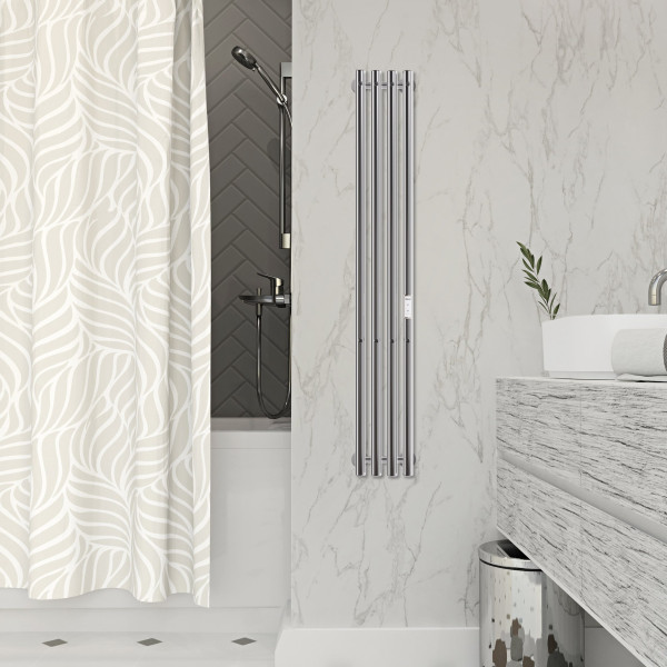 Полотенцесушитель электрический Indigo Style 4 1200x180 унив.подкл.RxL, Полиров. (LSE120-18Rt)