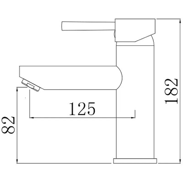 Смеситель для раковины Comforty черный (FC018A-CMT)