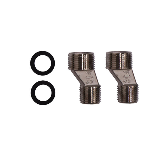 Смеситель для ванны Azario Lursy длинный излив с ручным душем шланг 150 см золото матовое (AZ-K1749MG)